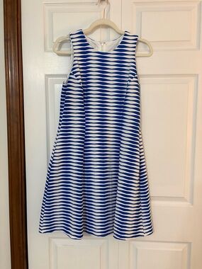 Donna Morgan Blue & White Dress